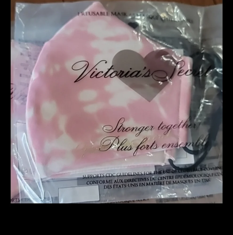 Victoria's secret reusable face mask Pink Tye Dye